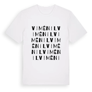 Viménil ordlek t-shirt – ekologisk bomull t-shirt från Pinshirt