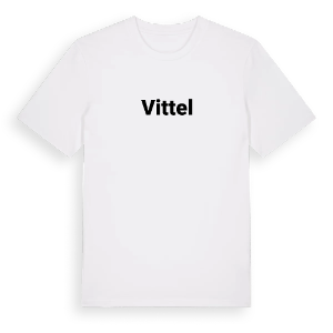 Vittel fetstil t-shirt – ekologisk bomull t-shirt från Pinshirt