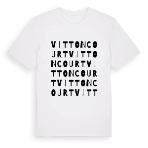Vittoncourt ordlek t-shirt – ekologisk bomull t-shirt från Pinshirt