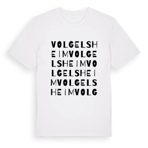 Volgelsheim ordlek t-shirt – ekologisk bomull t-shirt från Pinshirt