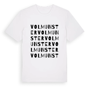 Volmunster ordlek t-shirt – ekologisk bomull t-shirt från Pinshirt