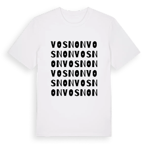 Vosnon ordlek t-shirt – ekologisk bomull t-shirt från Pinshirt