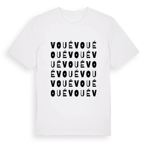 Voué ordlek t-shirt – ekologisk bomull t-shirt från Pinshirt