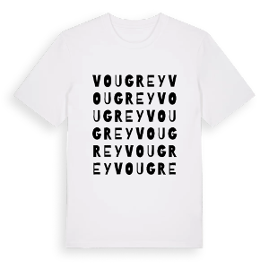 Vougrey ordlek t-shirt – ekologisk bomull t-shirt från Pinshirt