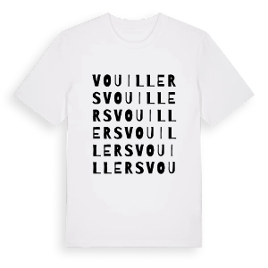 Vouillers ordlek t-shirt – ekologisk bomull t-shirt från Pinshirt