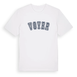 Voyer college t-shirt – ekologisk bomull t-shirt från Pinshirt
