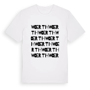 Wœrth ordlek t-shirt – ekologisk bomull t-shirt från Pinshirt
