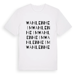 Wahlenheim ordlek t-shirt – ekologisk bomull t-shirt från Pinshirt