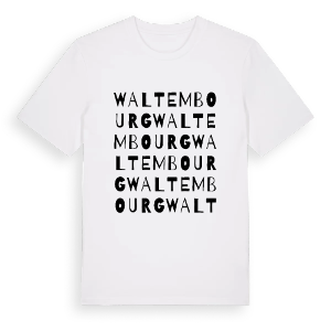 Waltembourg ordlek t-shirt – ekologisk bomull t-shirt från Pinshirt
