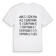 Wasigny ordlek t-shirt