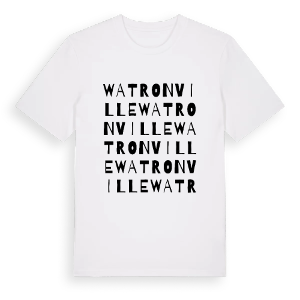 Watronville ordlek t-shirt – ekologisk bomull t-shirt från Pinshirt