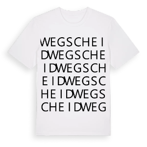 Wegscheid ordlek t-shirt – ekologisk bomull t-shirt från Pinshirt