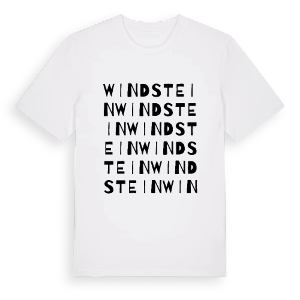 Windstein ordlek t-shirt – ekologisk bomull t-shirt från Pinshirt
