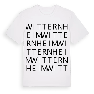 Witternheim ordlek t-shirt – ekologisk bomull t-shirt från Pinshirt