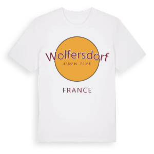 Wolfersdorf cirkel t-shirt – ekologisk bomull t-shirt från Pinshirt