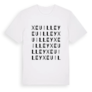 Xeuilley ordlek t-shirt – ekologisk bomull t-shirt från Pinshirt