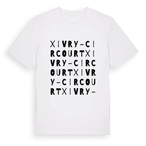 Xivry-Circourt ordlek t-shirt – ekologisk bomull t-shirt från Pinshirt