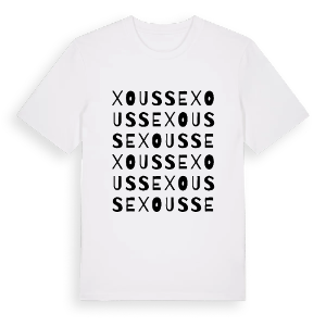 Xousse ordlek t-shirt – ekologisk bomull t-shirt från Pinshirt