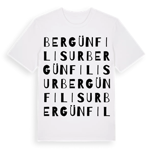 Bergün Filisur ordlek t-shirt – ekologisk bomull t-shirt från Pinshirt