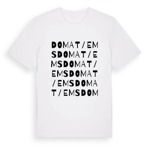 Domat/Ems ordlek t-shirt – ekologisk bomull t-shirt från Pinshirt
