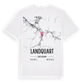 Landquart karta t-shirt