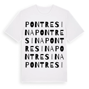 Pontresina ordlek t-shirt – ekologisk bomull t-shirt från Pinshirt