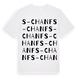 S-chanf ordlek t-shirt – ekologisk bomull t-shirt från Pinshirt