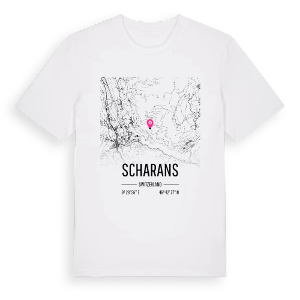 Scharans karta t-shirt – ekologisk bomull t-shirt från Pinshirt