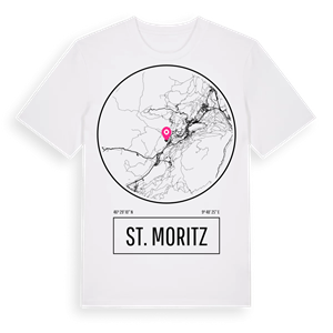 St. Moritz t-shirt – ekologisk bomull t-shirt från Pinshirt