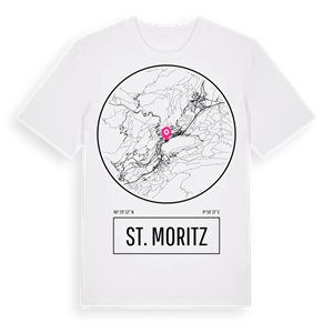 St. Moritz t-shirt – ekologisk bomull t-shirt från Pinshirt