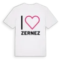 Jag älskar Zernez t-shirt stort tryck