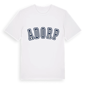 Adorp college t-shirt – ekologisk bomull t-shirt från Pinshirt