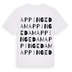 Appingedam ordlek t-shirt – ekologisk bomull t-shirt från Pinshirt