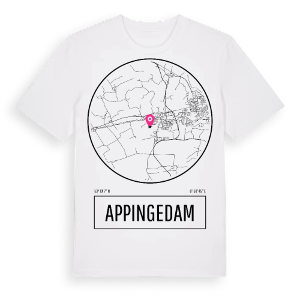 Appingedam t-shirt – ekologisk bomull t-shirt från Pinshirt