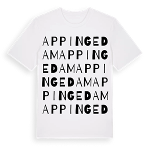Appingedam ordlek t-shirt – ekologisk bomull t-shirt från Pinshirt