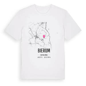 Bierum karta t-shirt – ekologisk bomull t-shirt från Pinshirt