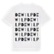De Wilp ordlek t-shirt