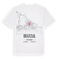 Delfzijl karta t-shirt