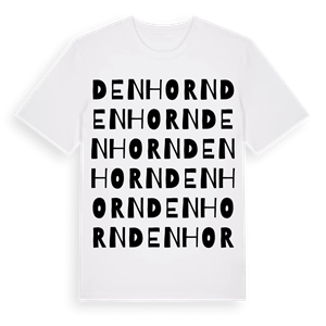 Den Horn ordlek t-shirt – ekologisk bomull t-shirt från Pinshirt