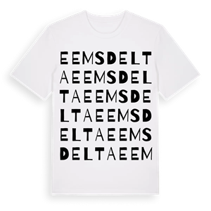 Eemsdelta ordlek t-shirt – ekologisk bomull t-shirt från Pinshirt