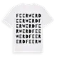 Feerwerd ordlek t-shirt