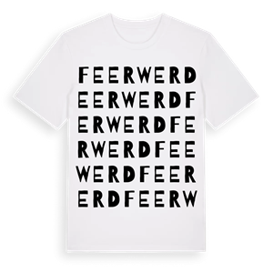 Feerwerd ordlek t-shirt – ekologisk bomull t-shirt från Pinshirt