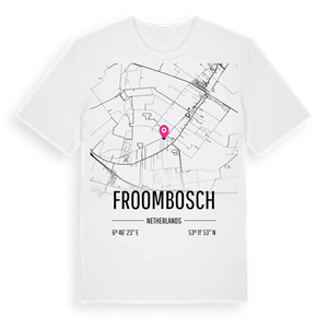 Froombosch karta t-shirt – ekologisk bomull t-shirt från Pinshirt