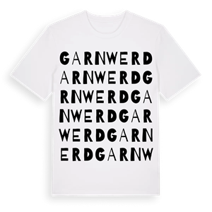 Garnwerd ordlek t-shirt – ekologisk bomull t-shirt från Pinshirt