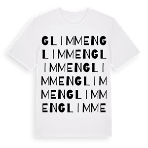 Glimmen ordlek t-shirt – ekologisk bomull t-shirt från Pinshirt