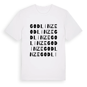 Godlinze ordlek t-shirt – ekologisk bomull t-shirt från Pinshirt