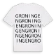 Groningen ordlek t-shirt