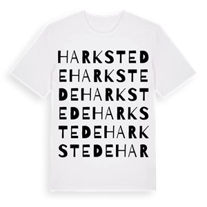 Harkstede ordlek t-shirt – ekologisk bomull t-shirt från Pinshirt