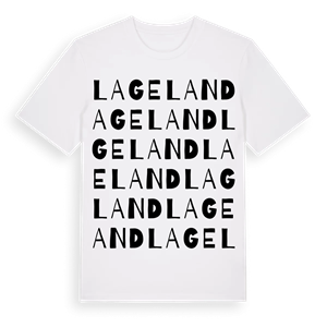 Lageland ordlek t-shirt – ekologisk bomull t-shirt från Pinshirt