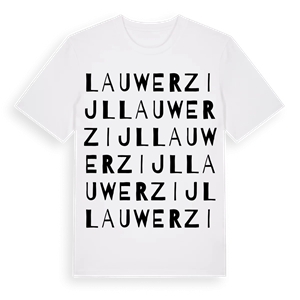 Lauwerzijl ordlek t-shirt – ekologisk bomull t-shirt från Pinshirt